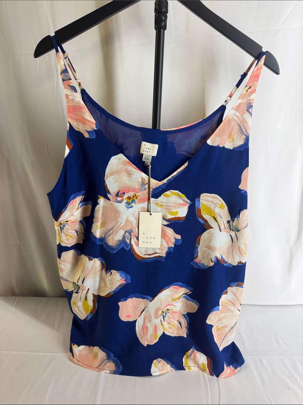 a new day Navy Floral V-Neck Cami